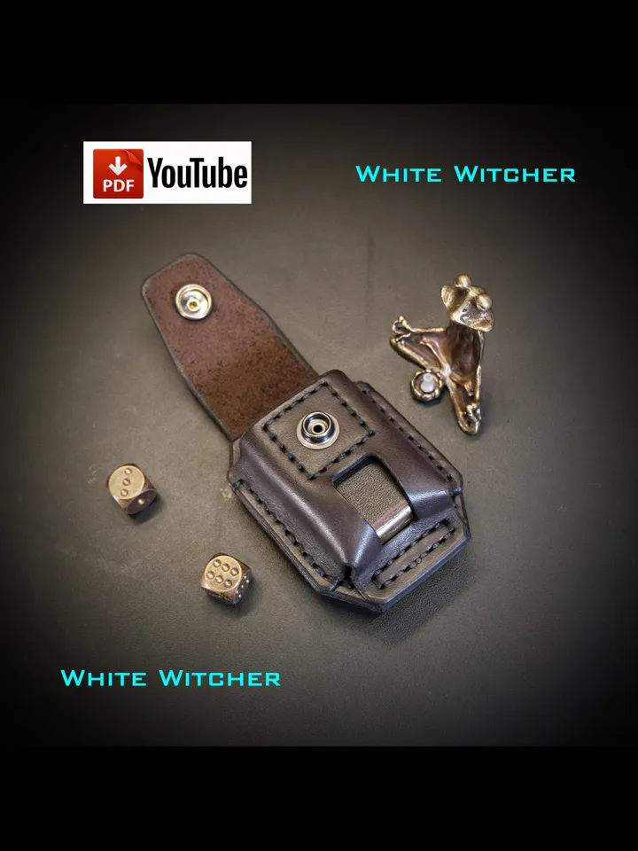 Zippo pouch / сase - leather pattern PDF. EDC57