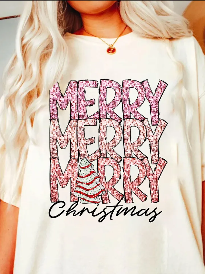 Merry merry merry christmas faux Sequin png,glitter christmas png,christmas cake faux sequin png,Faux Glitter Christmas Png Sublimation