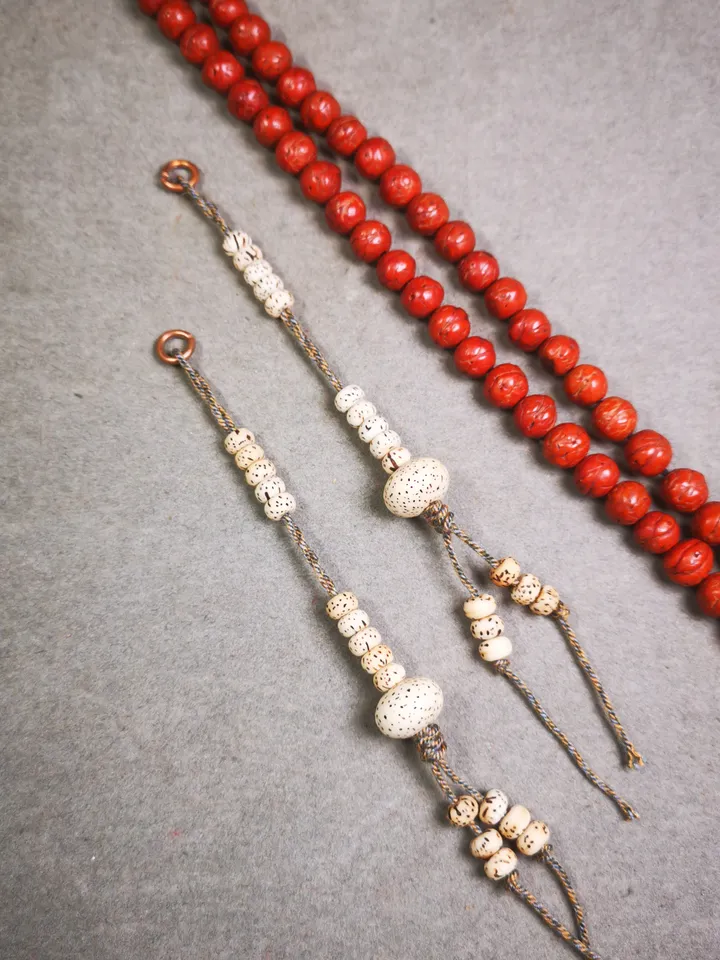 Gandhanra Handmade Tibetan Buddhist Mala Counters,Prayer Bead Counters,Made of Natural Lotus Seed Bodhi Beads