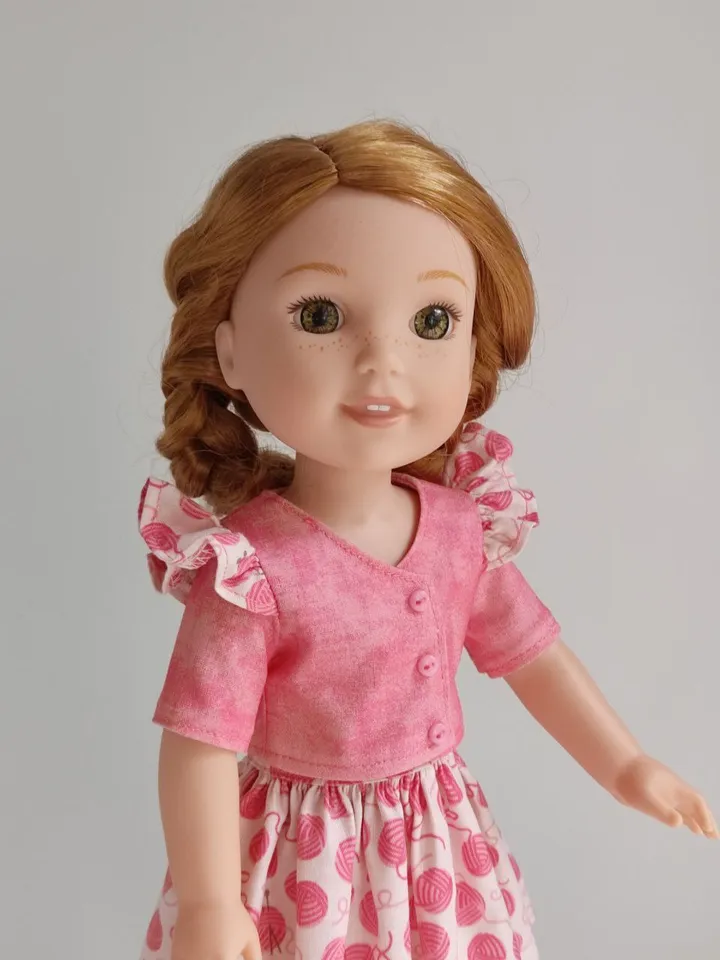 PDF sewing pattern for Ruby Red Fashion Friends and Wellie Wishers dolls.