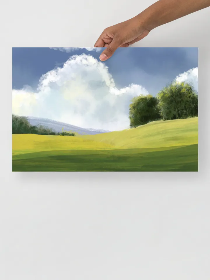 Landscape Art Painting Print Home Decor Wall Art Rustic Birthday Gift For Friend Farmhouse Wall Art Poster New Home Gift Landscape Poster