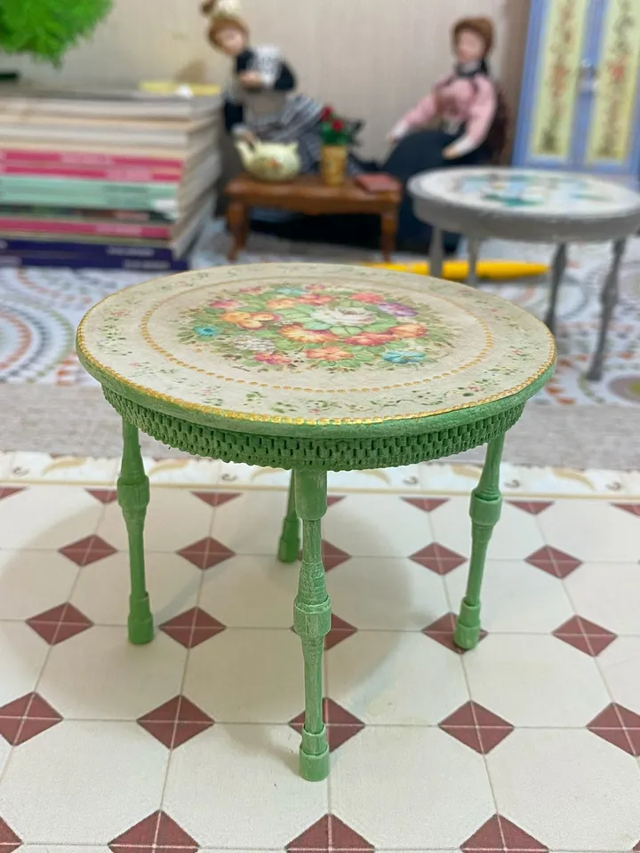 Kitchen tables for a doll house. 1:12. dollhouse miniature. Doll table. Furniture for dolls.Handmade.