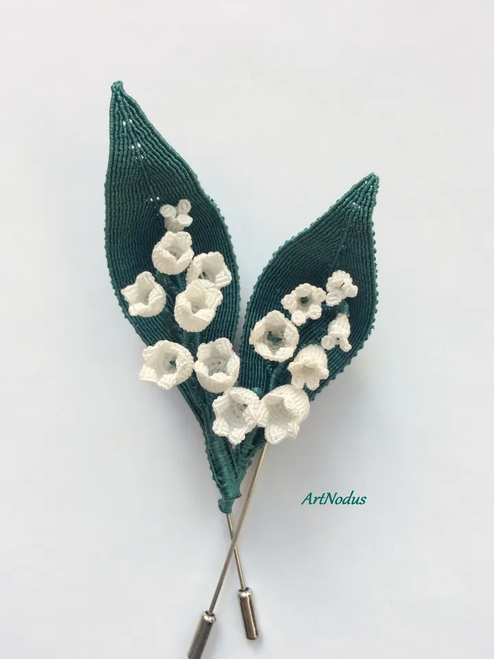 DIY Lily of the Valley Brooch Tutorial