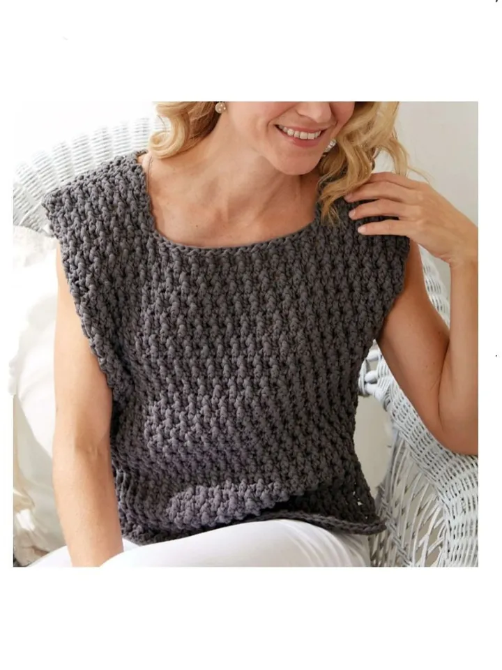 Vest crochet pattern, easy vest crochet pattern, chunky vest waistcoat women ladies pdf