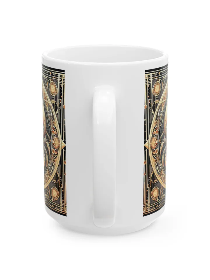Cancer Zodiac Ceramic Mug, Unique Tea Cup, Gift for Art Lovers, Elegant Home Decor, Holiday Mug, Coffee Cup, Cancer Gift, Astrology Mug,