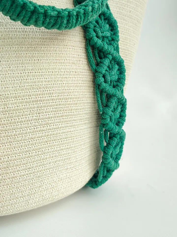 Macrame Summer Tote Bag - Womens Essential for Beach and Everyday Use