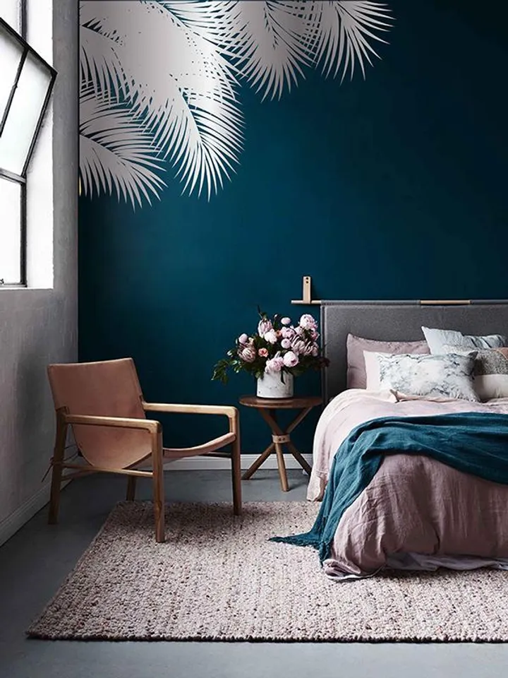 Palms leaves Wall Decal Corner Sticker ik3573