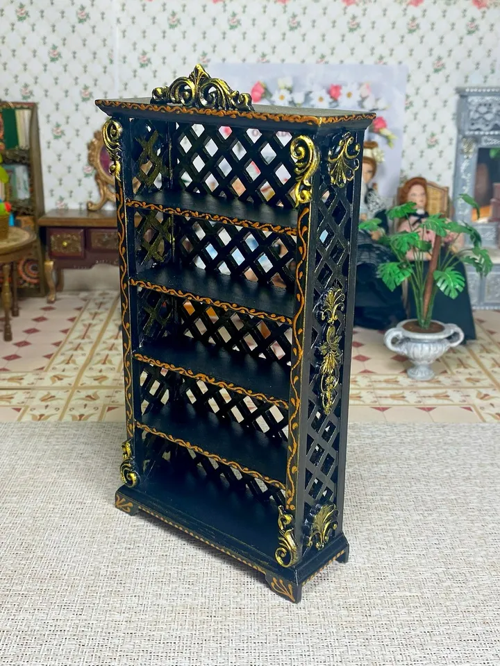 Bookcase. Shelf. 1:12. Furniture for a doll.