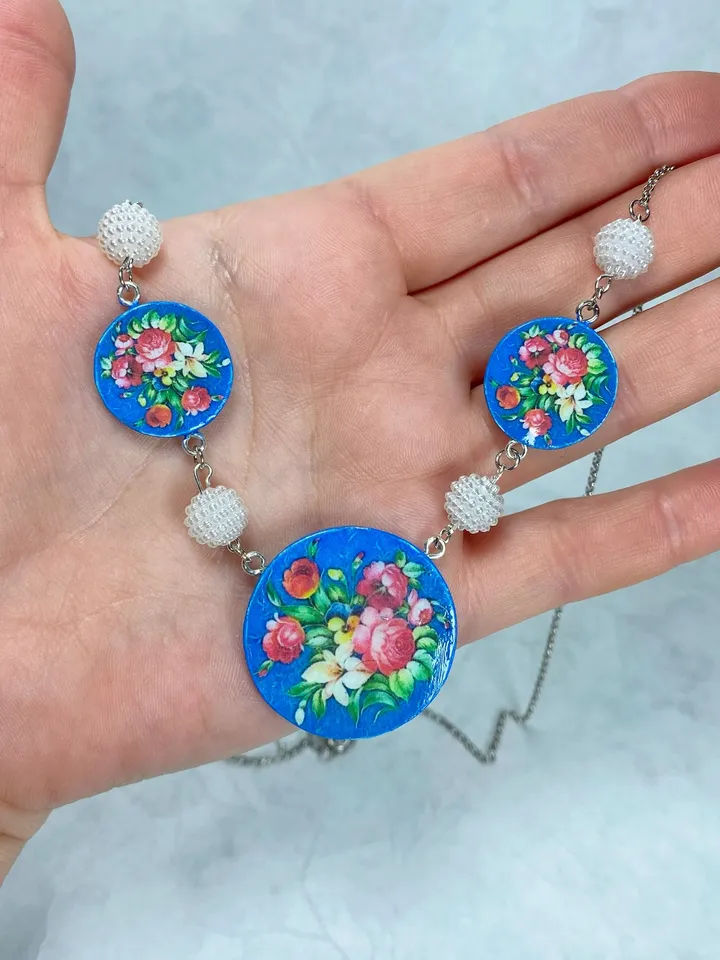 Handmade jewelry set. Set of jewelry.