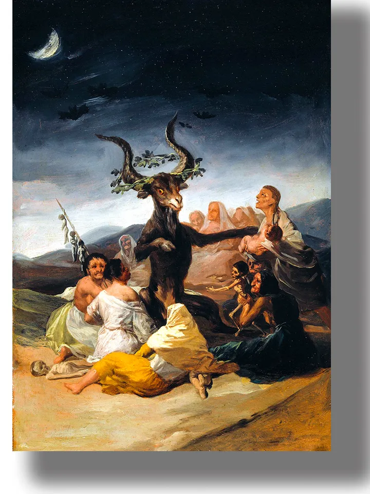 Sabbath with witches and Goat.