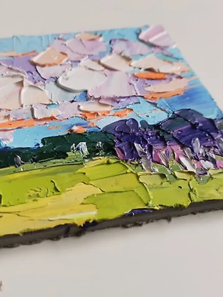 Sky Guan Painting 油畫原作 Original Art 手工油畫 Clouds 油畫 掛畫 Oil Painting by Verafe