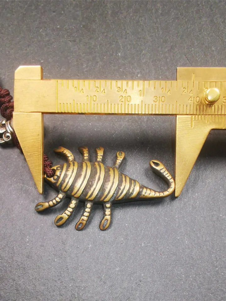 Gandhanra Handmade Tibetan Amulet,Scorpion Guru of Padmasambhava, Buddhist Scorpion Pendant,1.57"