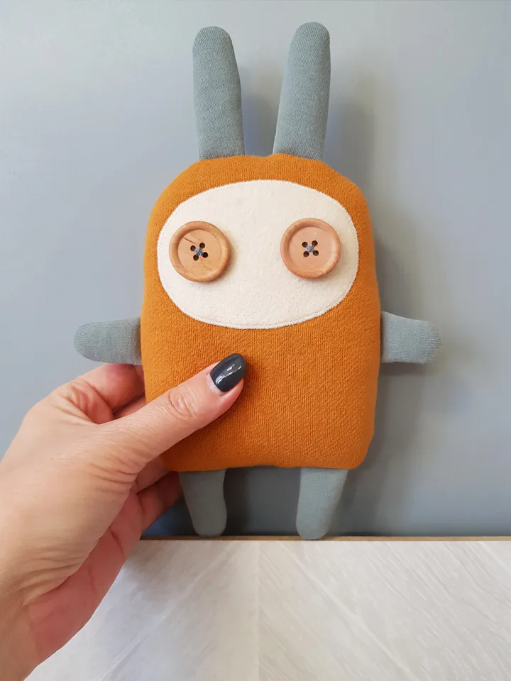 Bunny sewing pattern PDF, digital tutorial in english, Diy rag doll
