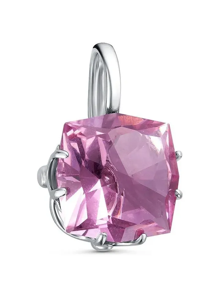 Pendant silver 925 with large tourmaline