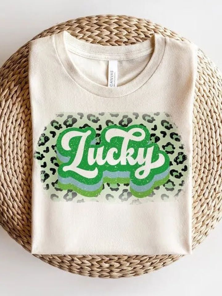 St. Patrick's Day Png, Lucky Png, Retro St. Patty's Day Png, Green Leopard, Retro Png, Lightning Bolt, Sublimation Design, Digital Download