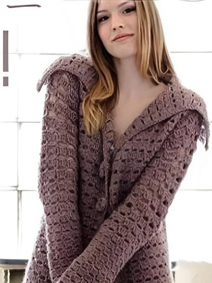 Cardigan pattern, lace cardigan pattern, crochet cardigan women instant download