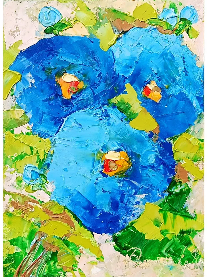 Pink Peonies painting Flowers original oil painting Small Original art Peony wall art Pink peonies artwork Floral wall decor Mini art 7x5 in