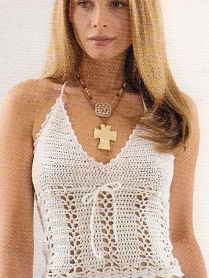 Top crochet, halter top , lace top , easy top crochet pattern pdf