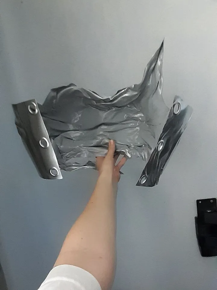 Chrome-plated armored top bando for women in a bikini