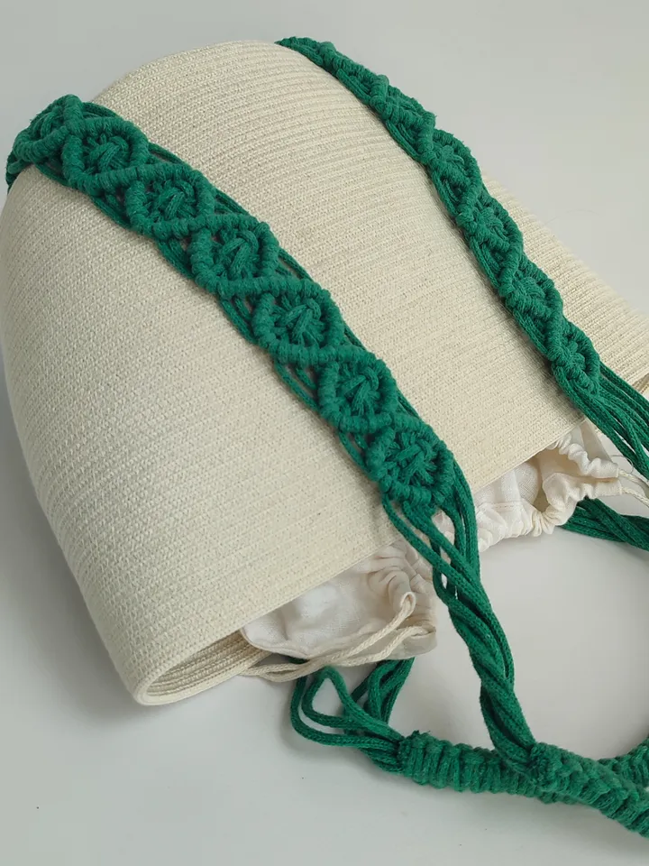 Macrame Summer Tote Bag - Womens Essential for Beach and Everyday Use