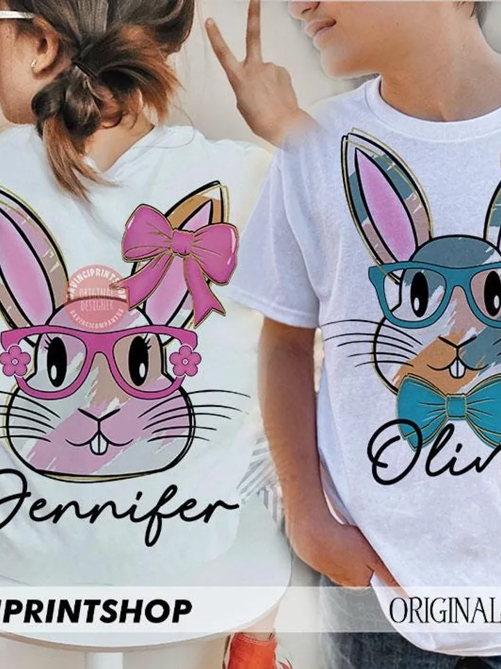 Happy Easter png, Bunny for girls png, Bunny for boys, Easter Bunny png, Easter png, Toddler Easter png, Kids Easter png, Retro Easter png