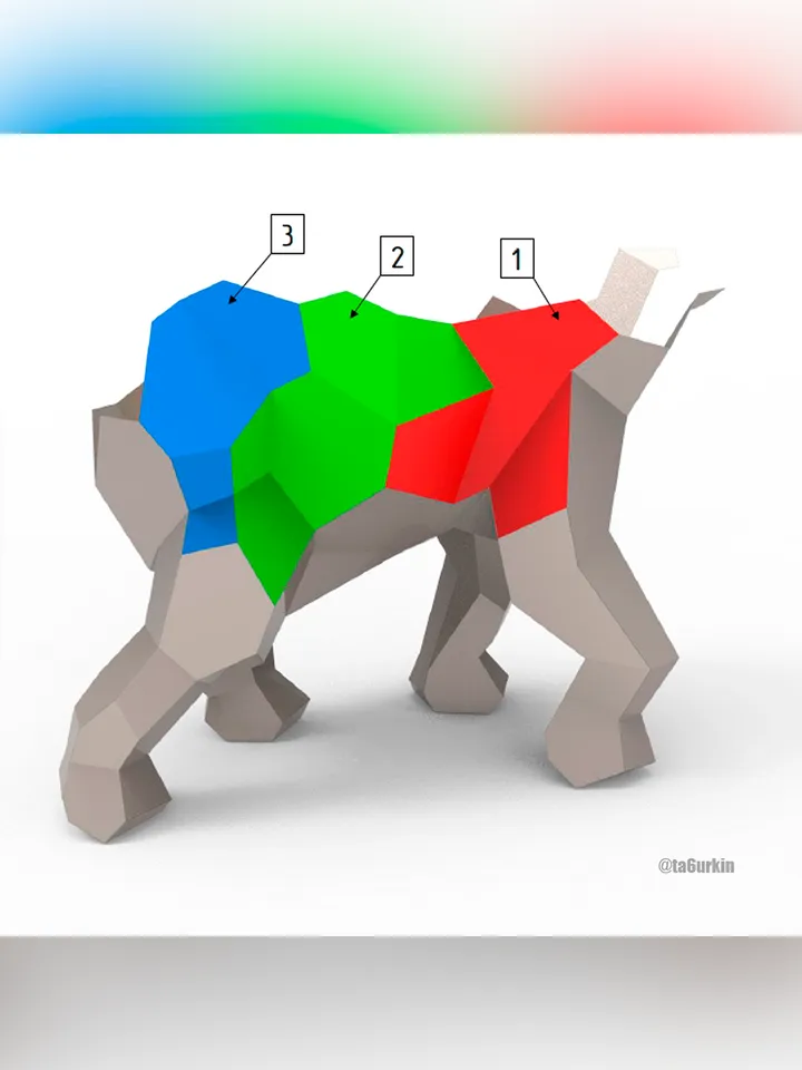 Welding Project Plans Drawings Elephant (DXF, PDF)