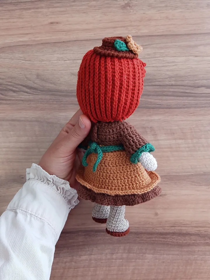 Crochet Amigurumi Doll Pattern, Doll English Pattern, Removable Clothes, Cute Doll Amigurumi Pdf, Handcrafted Doll, English Pattern