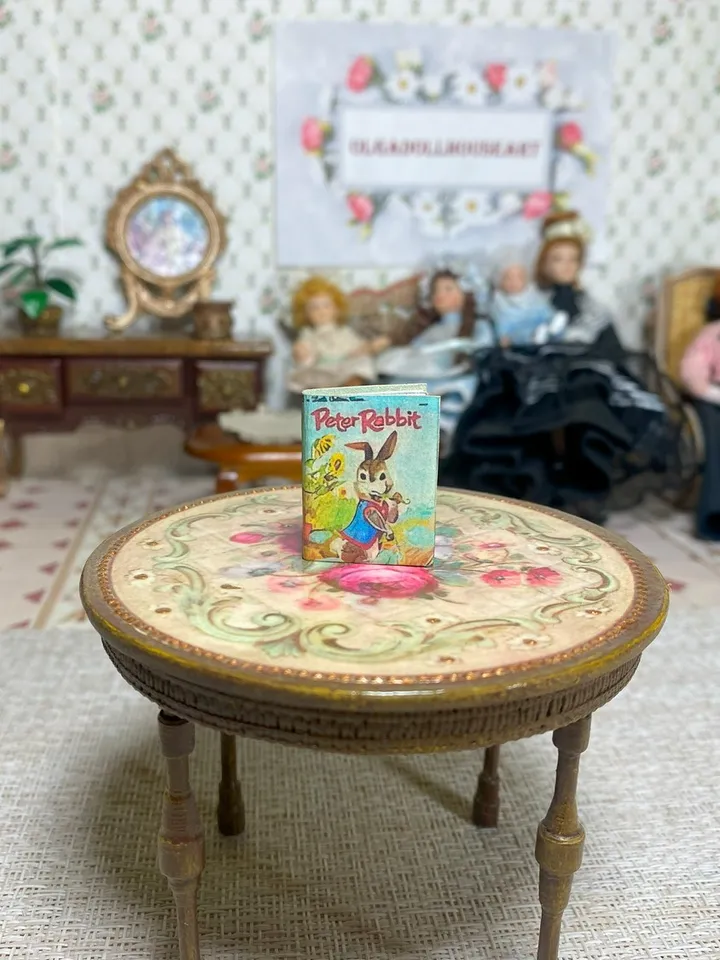 Miniature book for a doll. 1:12. Children's book for a dollhouse. Handmade.