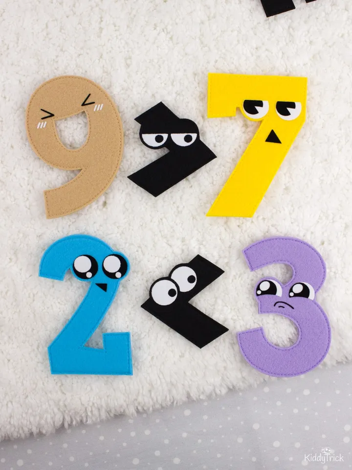 Felt Numbers - Sewing Patterns
