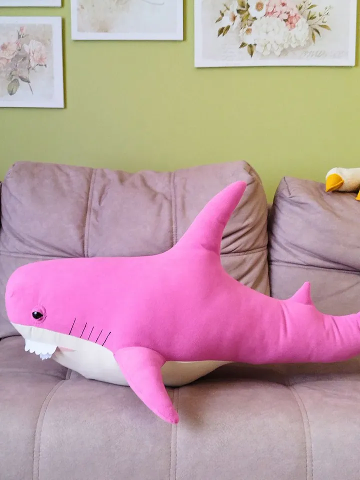 Shark Plush Sewing Pattern - PDF Digital Download - Plush Sewing DIY Project - Step-by-step tutorial - Shark Cushion, Fish Pillow