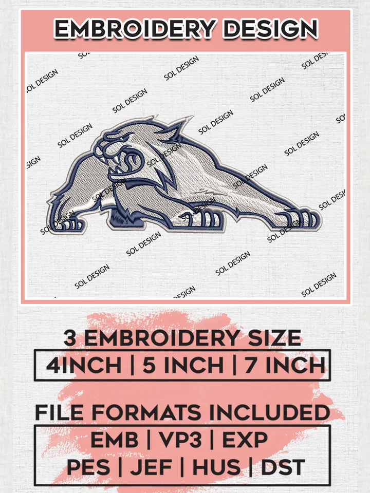 NCAA New Hampshire Wildcats Team Logo Mascot embroidery designs, NCAA New Hampshire Wildcats Logo Machine embroidery files, NCAA Team Logo embroidery designs, NCAA Game Day Machine embroidery designs, Digital Download