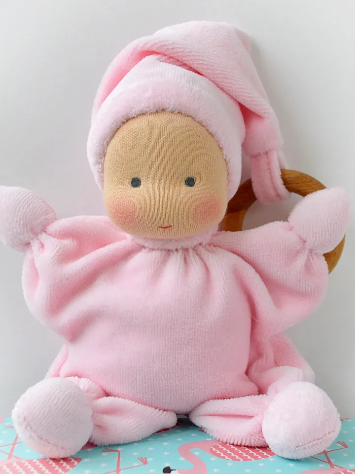 DIY Waldorf butterfly doll 10 inch (25 cm) tall. PDF sewing pattern and tutorial.