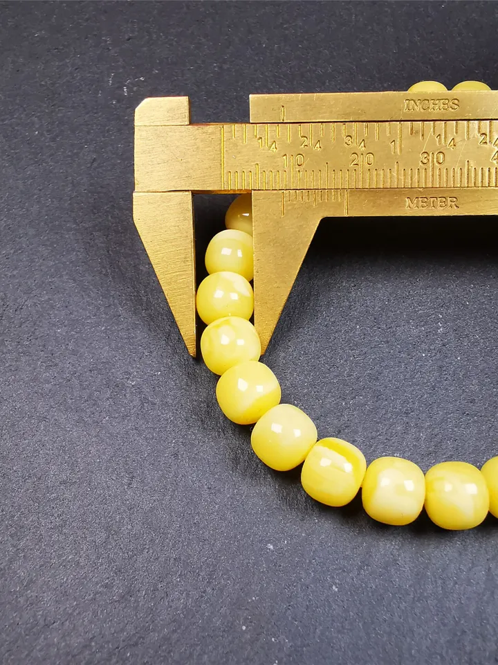 Gandhanra Tibetan Amber Beads Bracelet, 26 Beads,9.8&quot;