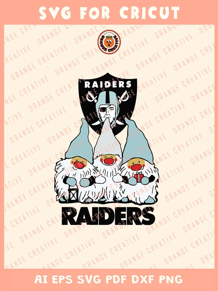 Gnomes Las Vegas Raiders Svg, NFL Las Vegas Raiders Team Svg, NFL Football SVG for cricut, Raiders Team Gift For Girls, Svg Files for Cricut, Png, Dxf, Digital Download