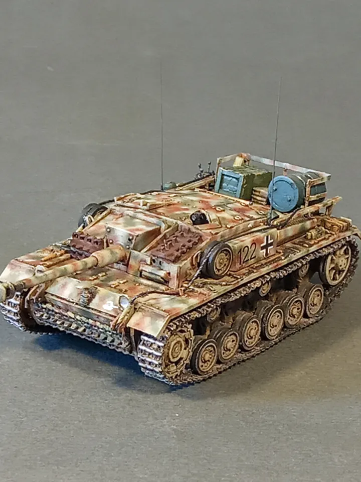 Pro Built model StuG III Ausf.E 232nd StugBrg, Kenigsberg, 1/72 scale