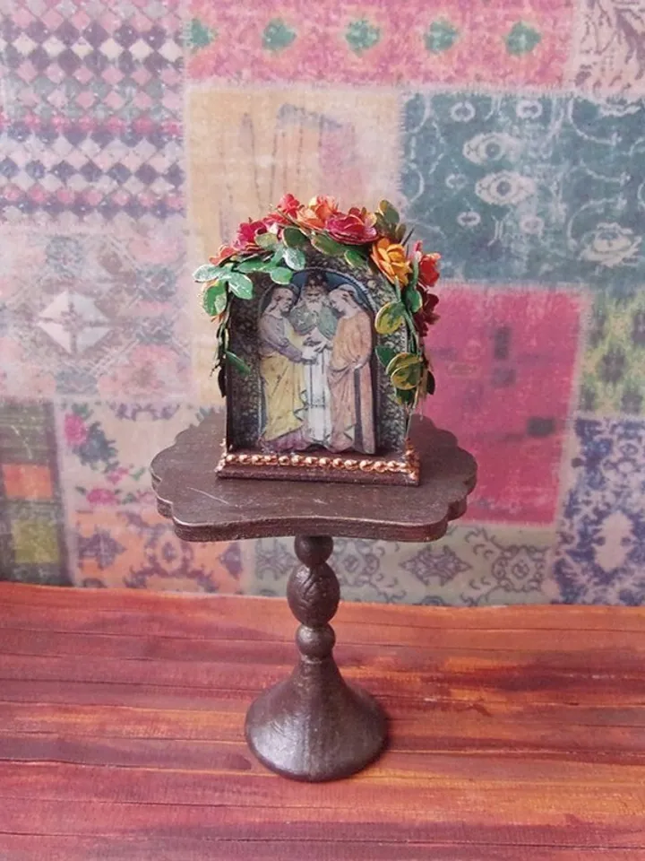 Nativity Scene. Dollhouse Miniature. 1:12. Handmade. Christmas. Christmas Gift. Author's design.