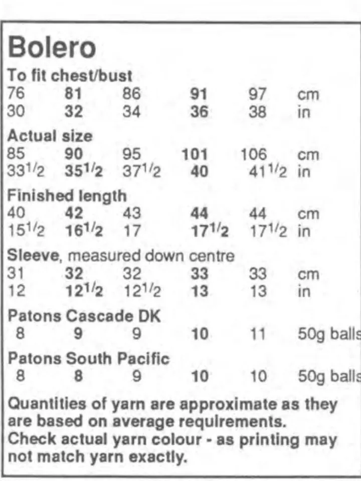 Bolero knitting pattern short cropped cardigan pattern pdf women ladies top cardigan pattern