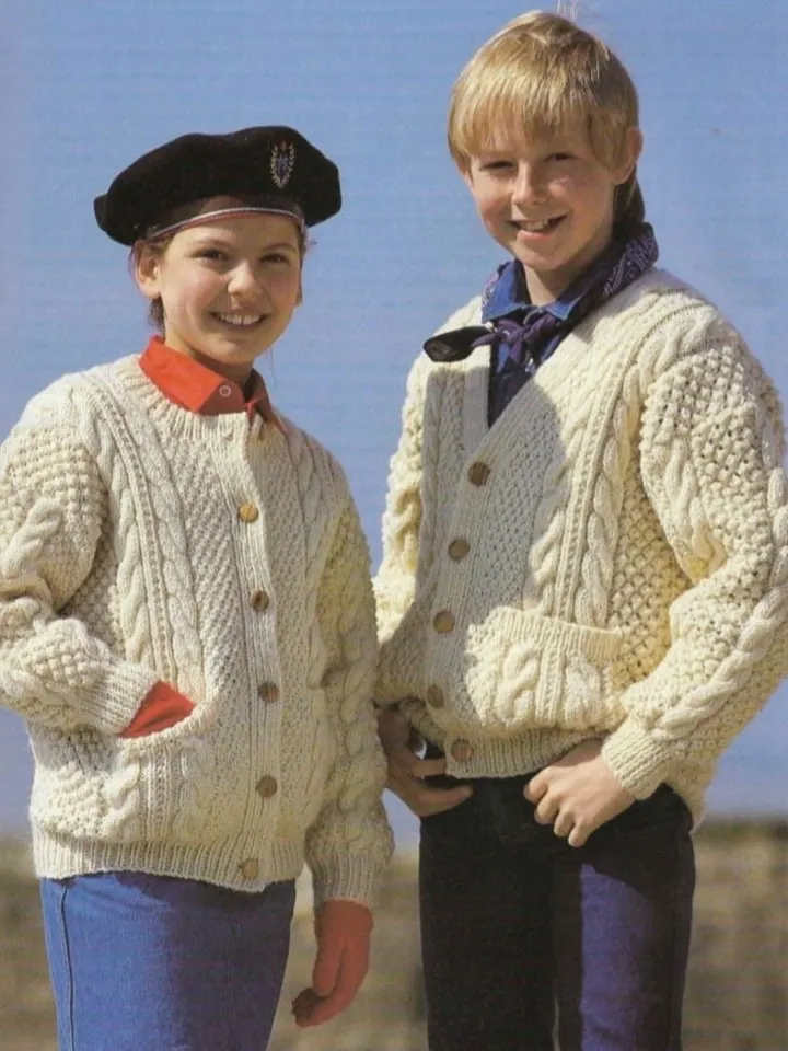 Children cardigan knitting pattern, aran cardigan children, cardigan knitting patterns