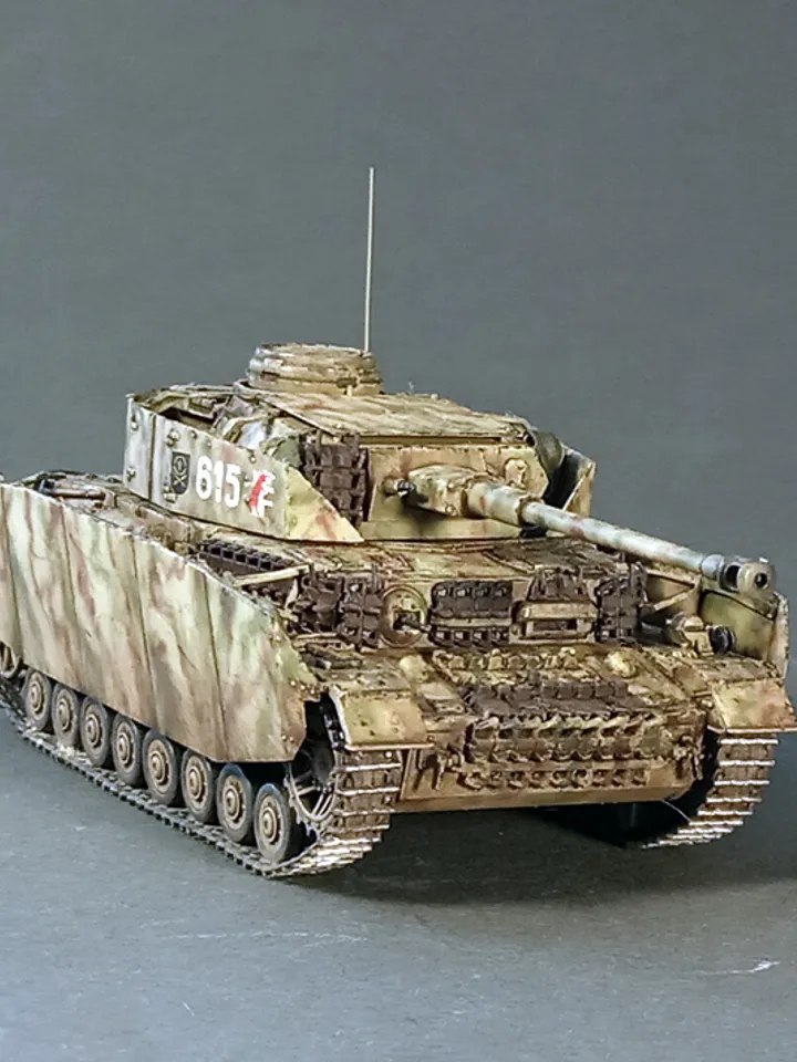 Pro Built model Panzer IV Ausf.H 35 Pz.Reg., 1/72 scale