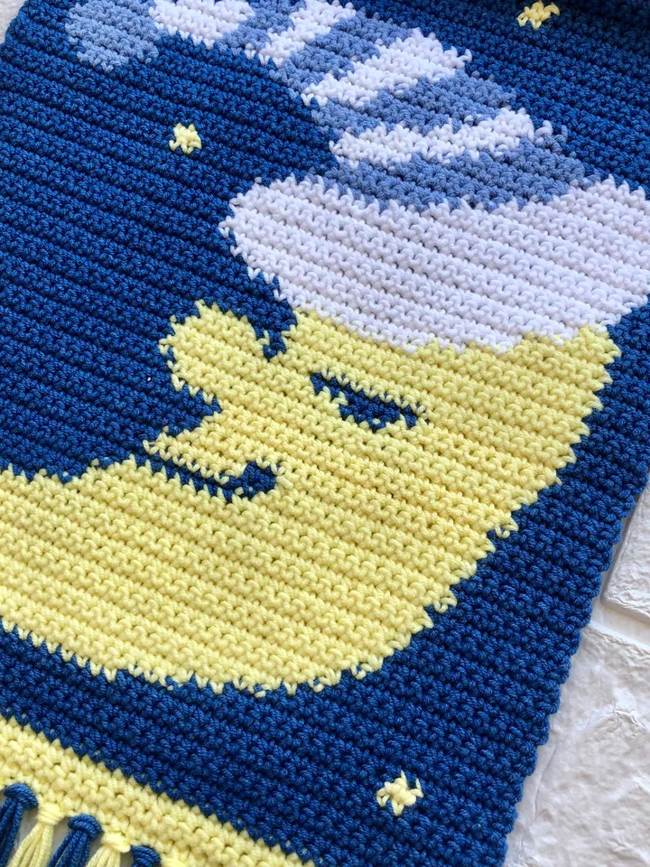 Crochet Moon Wall Hanging Decor Pattern PDF