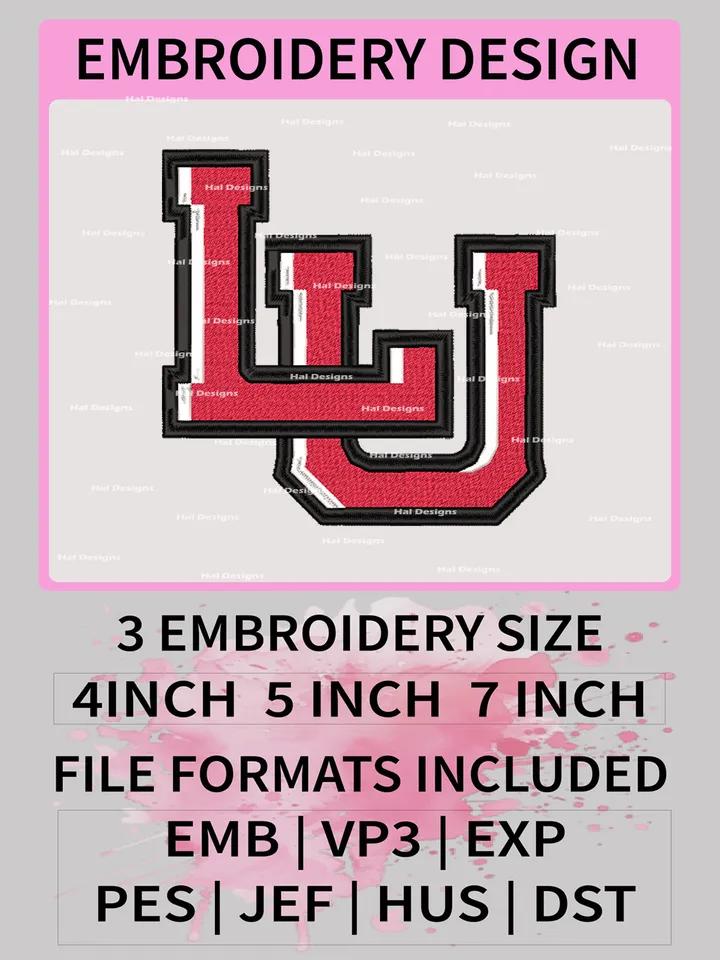 NCAA Lamar Cardinals Embroidery File, 3 Sizes, 6 Formats, NCAA Machine Embroidery Design, NCAA Logo, NCAA Teams