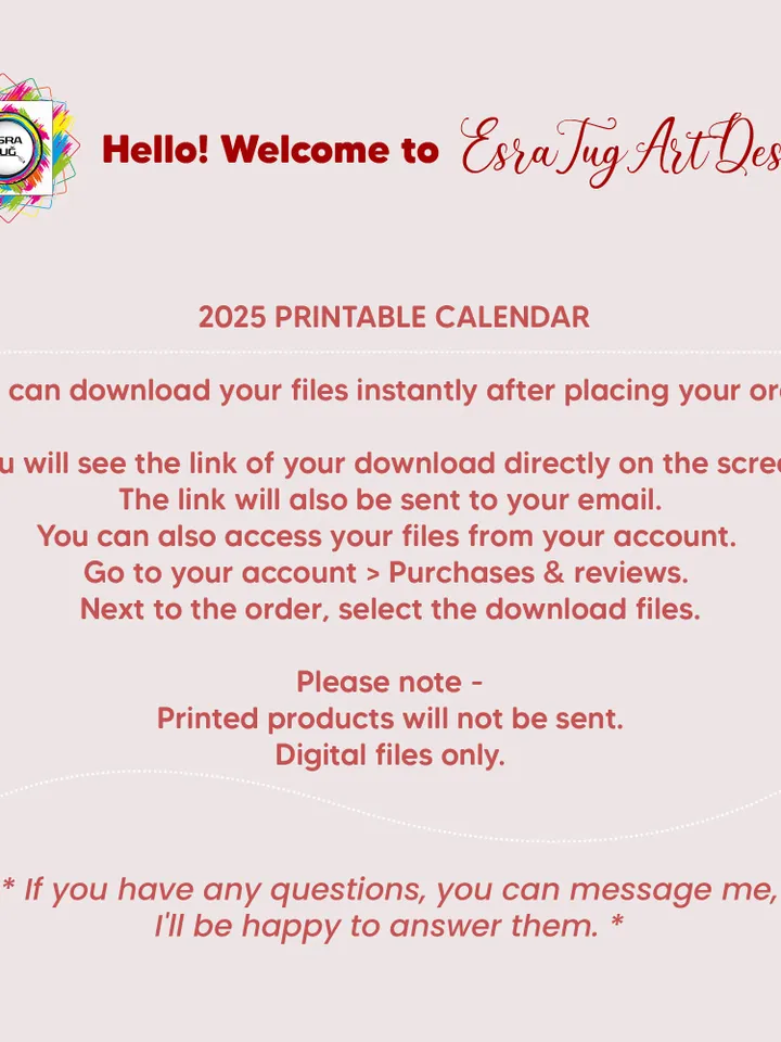 2025 Monthly Calendar Template, Transparent Calendar, Monday and Sunday Start, Planner Template, PNG/SVG calendar 2025, Letter/A4 Size