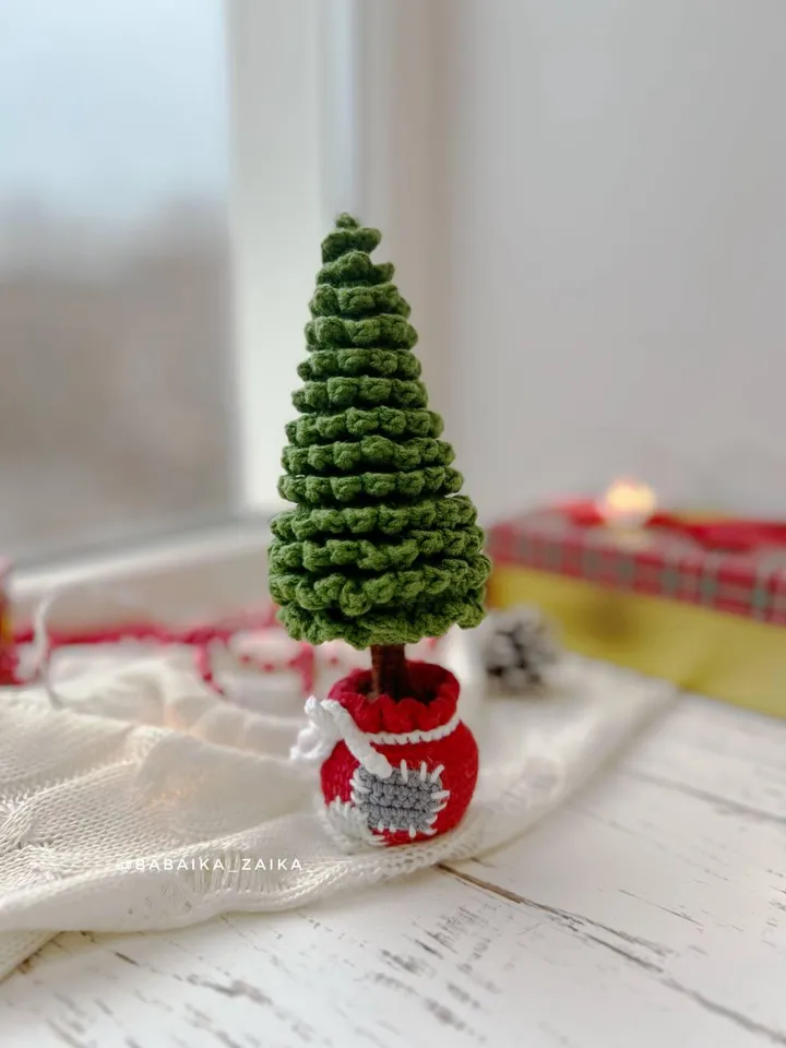 PDF Crochet Pattern Christmas Tree, Amigurumi Tree, Christmas ornaments, Christmas Decor, Amigurumi Christmas, Easy Pattern
