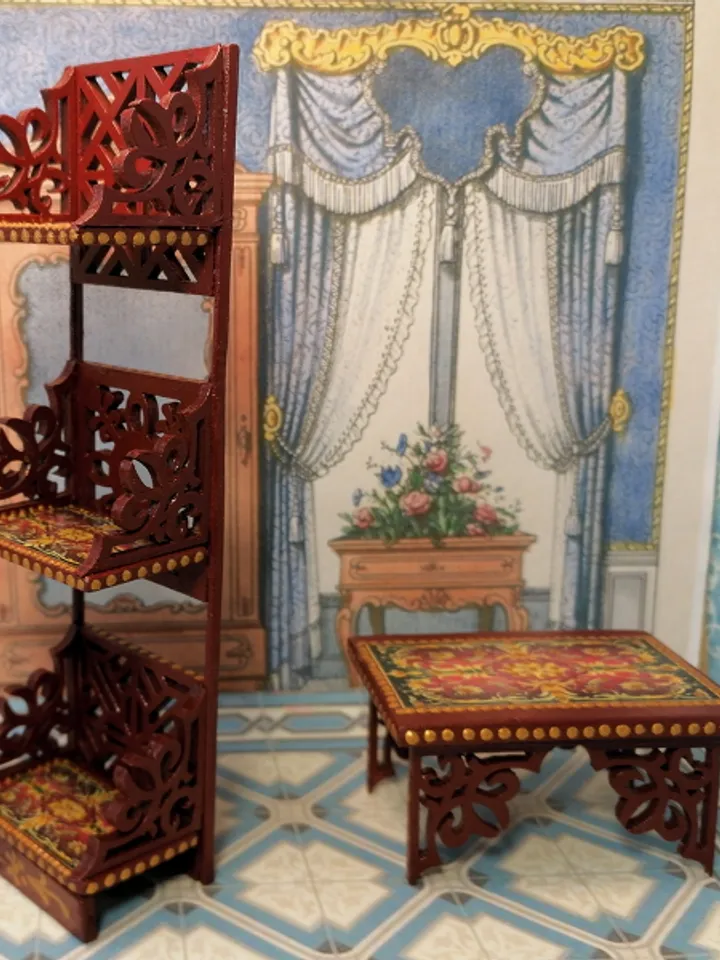 Coffee table for a dollhouse.1:12 scale.