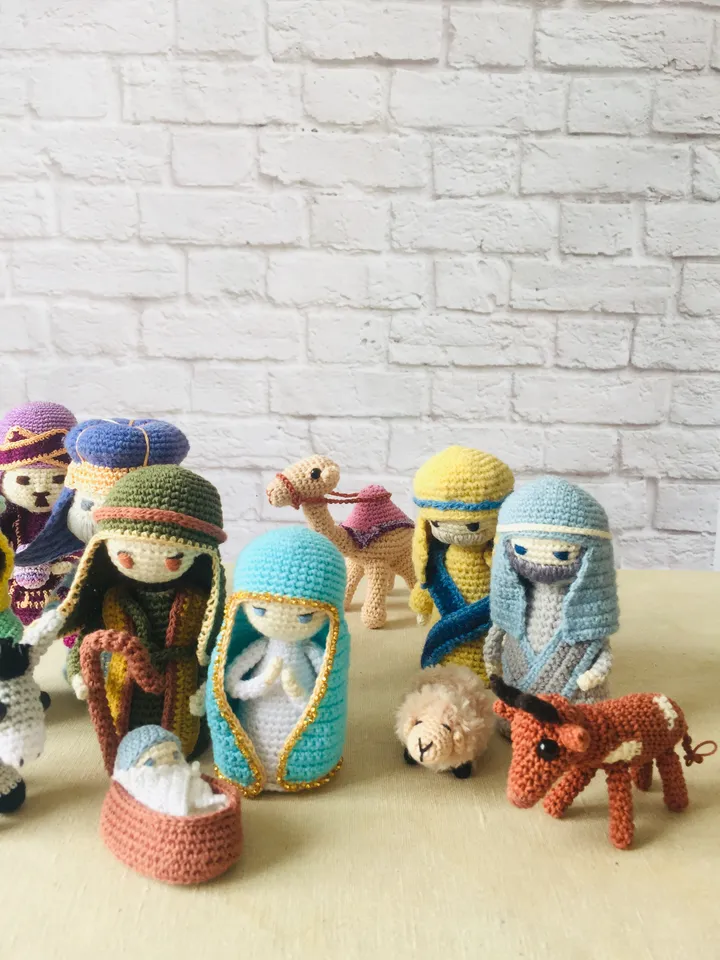 Christmas shepherds crochet pattern 2 in 1