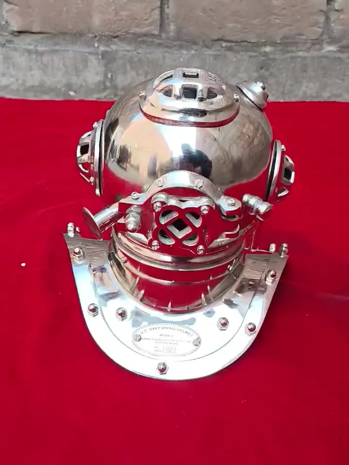 Vintage-Style Miniature Diving Helmet | Nautical Décor | Solid