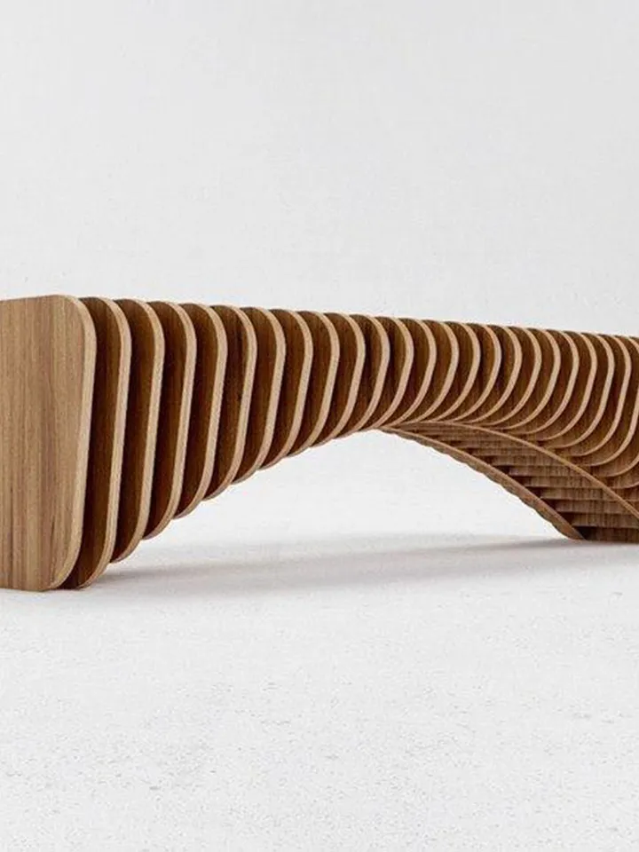 Digital Template Cnc Router Files Cnc Parametric Bench Files for Wood Laser Cut Pattern