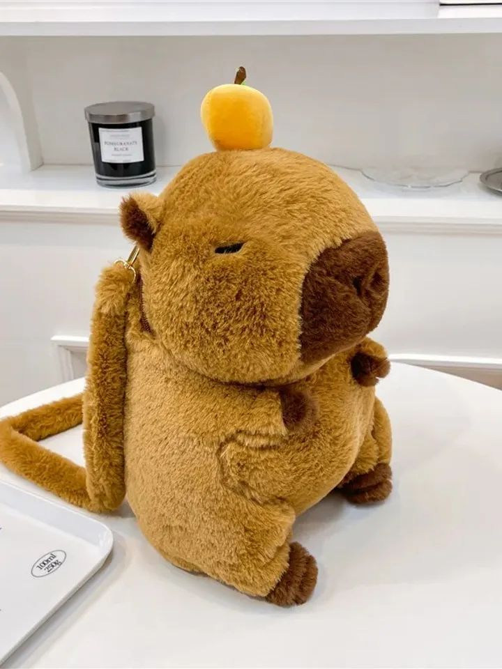 Capybara plush backpack