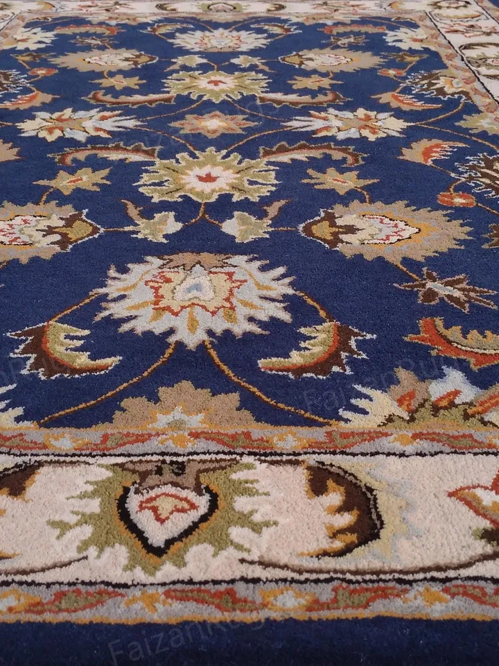 Buy Premium Abushan Rug Hand Tufted Floral Rug Handmade Wool Carving Rug Large Area Home Rug for Living Dining Bedroom 8x8 10x10 8x10