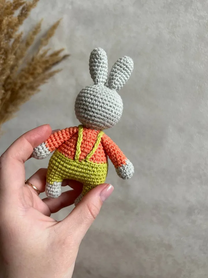Crochet bunny, stuffed animal toy, bunny toy, amigurumi toy bunny
